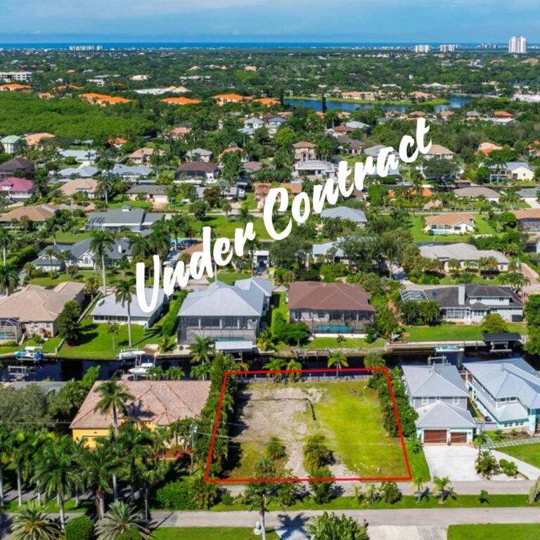 Bonita Springs Salzwasser Grundstueck, 33 m Kanalfront Bootsteg zum Verkauf